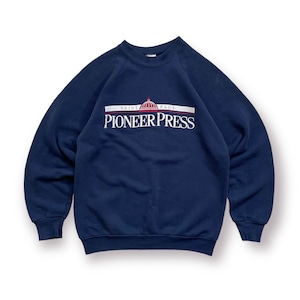 80' Fruit of the loom raglan  sleeve sweat "SAINT PAUL PIONEER PRESS" - navy