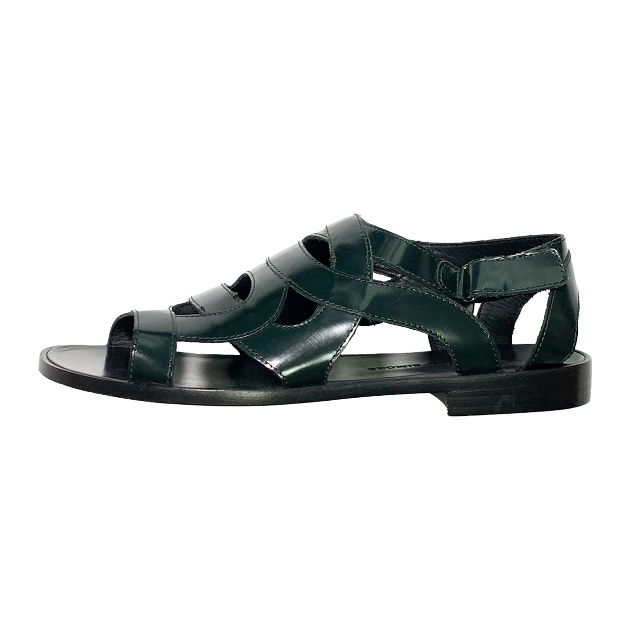 RAF SIMONS サンダル Raf Simons Enamel Leather Sandals | 古着屋 sporesclothing