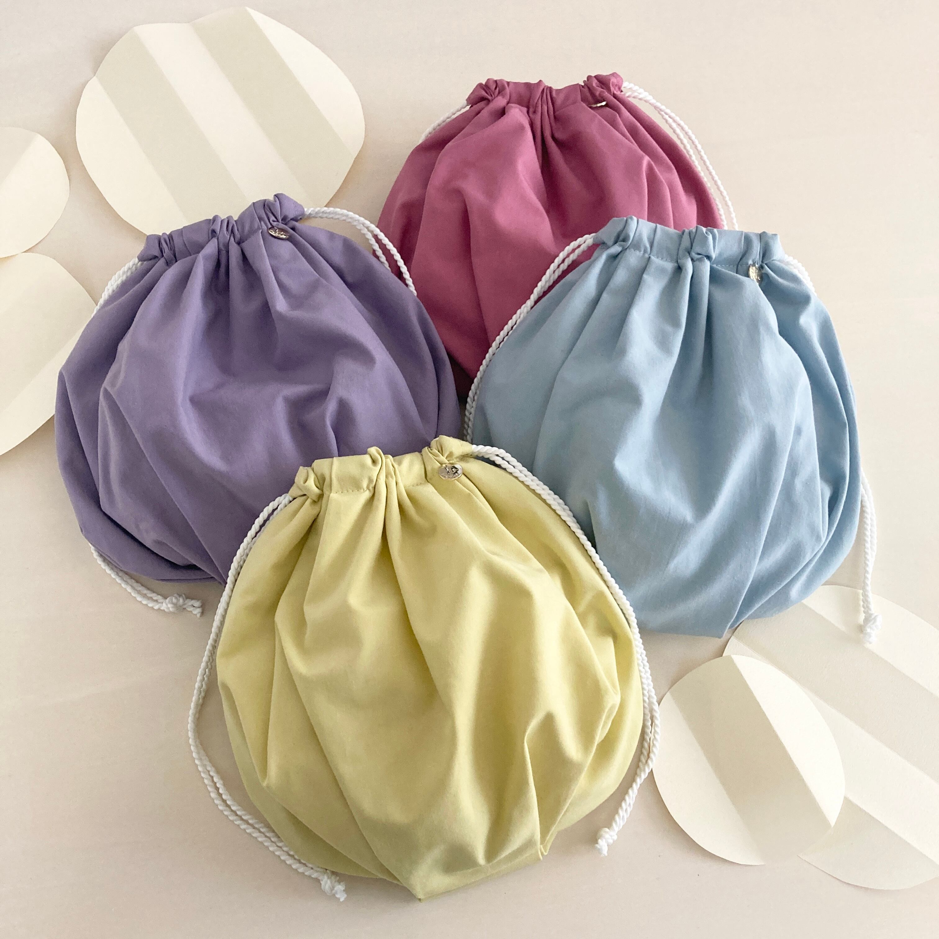 30.バルーンランドブルーyukiemon 巾着ポーチ