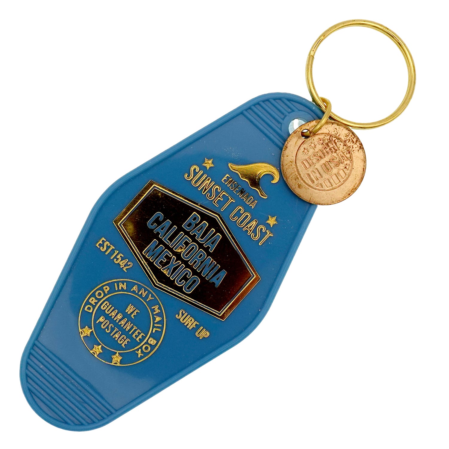 【USA】復刻 ビンテージ ホテル モーテル キーホルダー レトロ モーテル 雑貨 アメリカ 西海岸 かっこいい おしゃれ 雑貨 アメリカン雑貨 アメリカン カリフォルニア : USMO-042BL