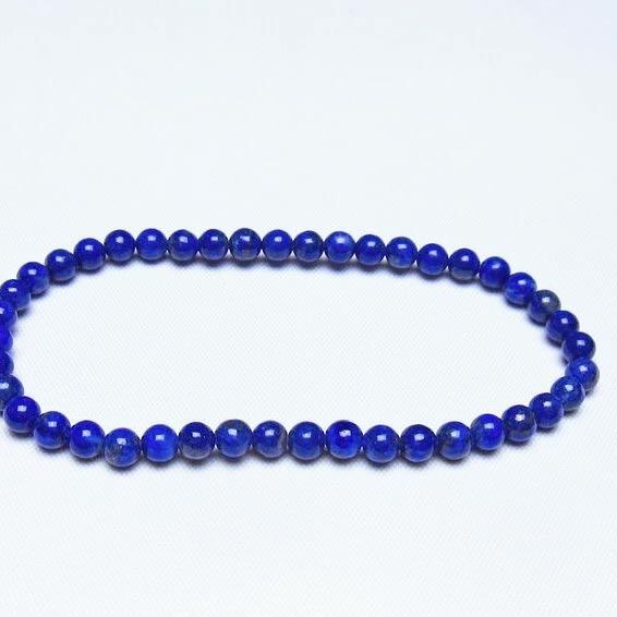 ラピスラズリ ブレスレット 4mm 一点物 メール便可 [M便 1/10] 111-48362