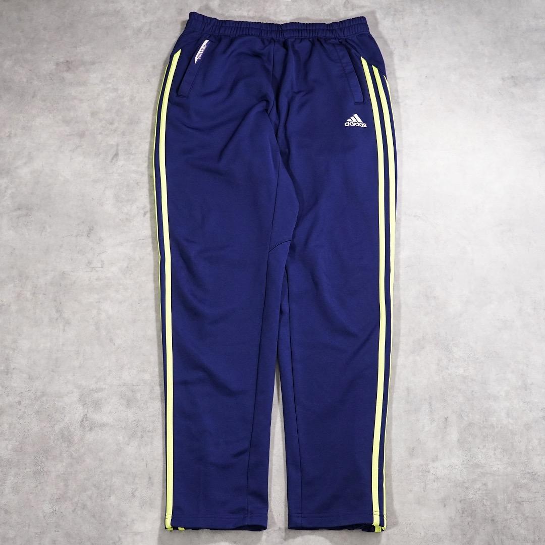 adidas アディダス トラックパンツ 古着 刺繍 XL 青 黄色 19868 | fuufu