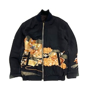 【bomber036】Msize 再構築リバーシブル 着物×ミリタリー中綿ボンバー KIMONO × military BOMBER JACKET