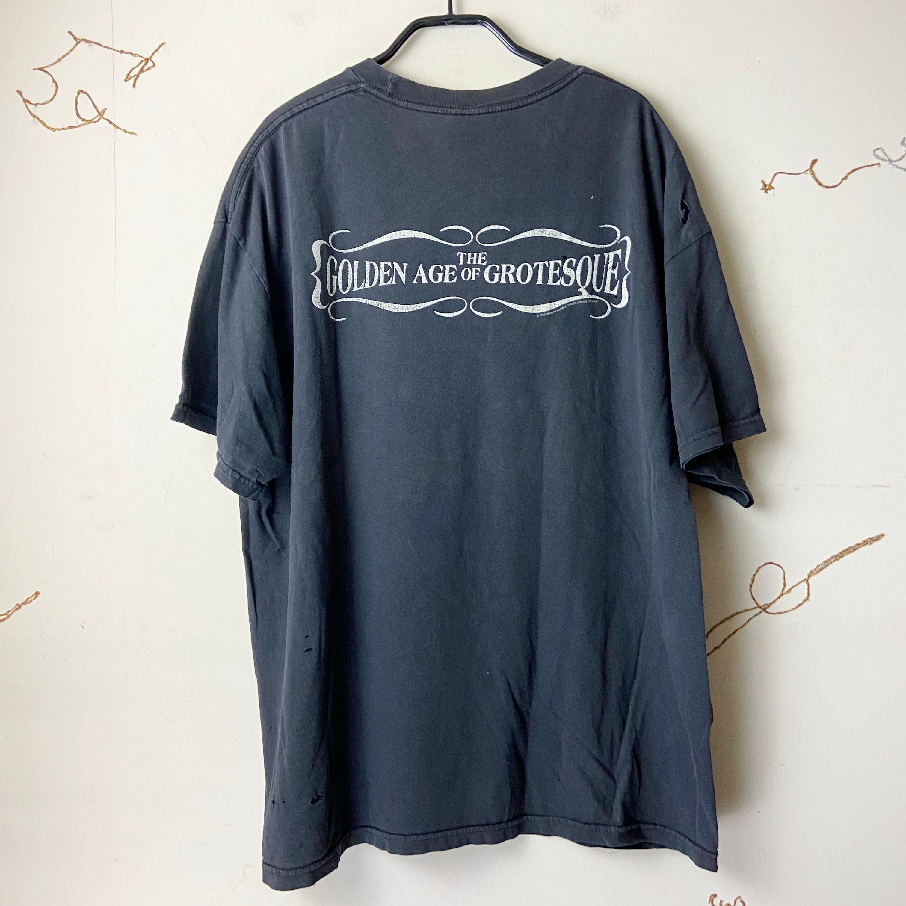 k*6様 2003 Marilyn Manson tee Marilyn Manson 2003 Grotesk Burlesk Band Tee | Vintage High Line