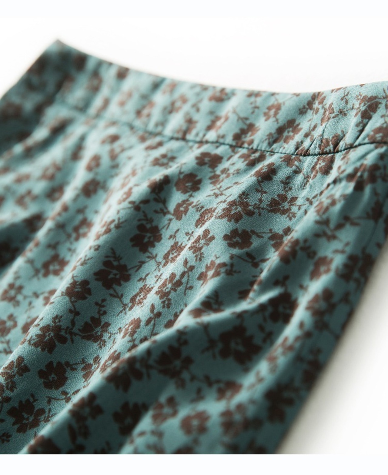 花柄Aラインロングスカート W00089