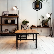 Old oak & Iron low table RANGE