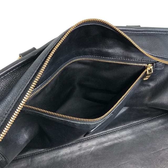 LOEWE ロエベ ハンドバッグ ブラック アナグラム レザー アマソナ ミニボストン vintage ヴィンテージ オールド 8itnhz