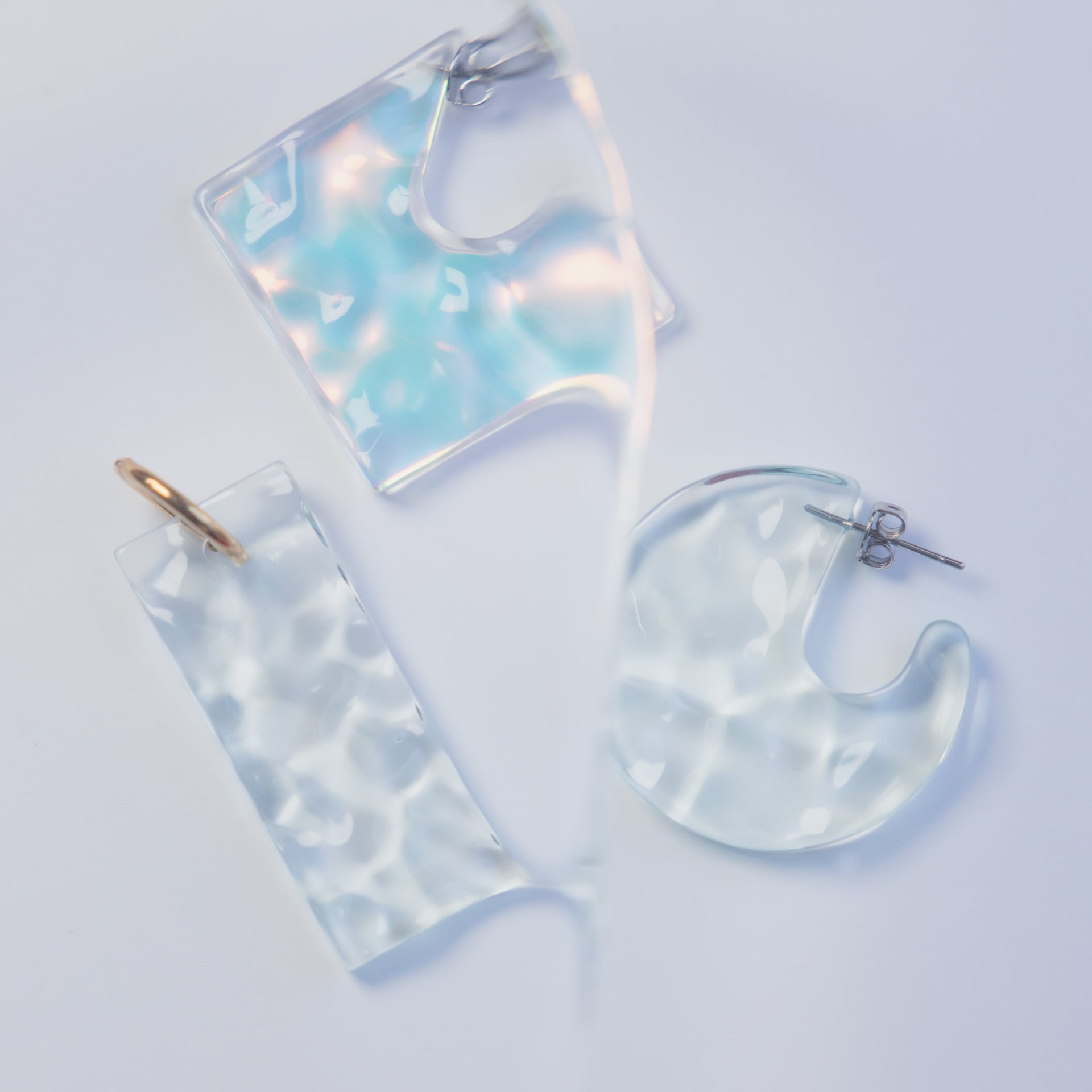 オーロラ水面ピアス/イヤリング | HAQC.