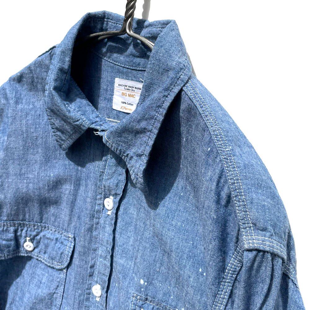 BIG MAC - JCPenny] Vintage chambray shirt paint [1970s-] Vintage