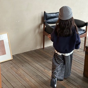 秋ペンギン&英字プルオーバー