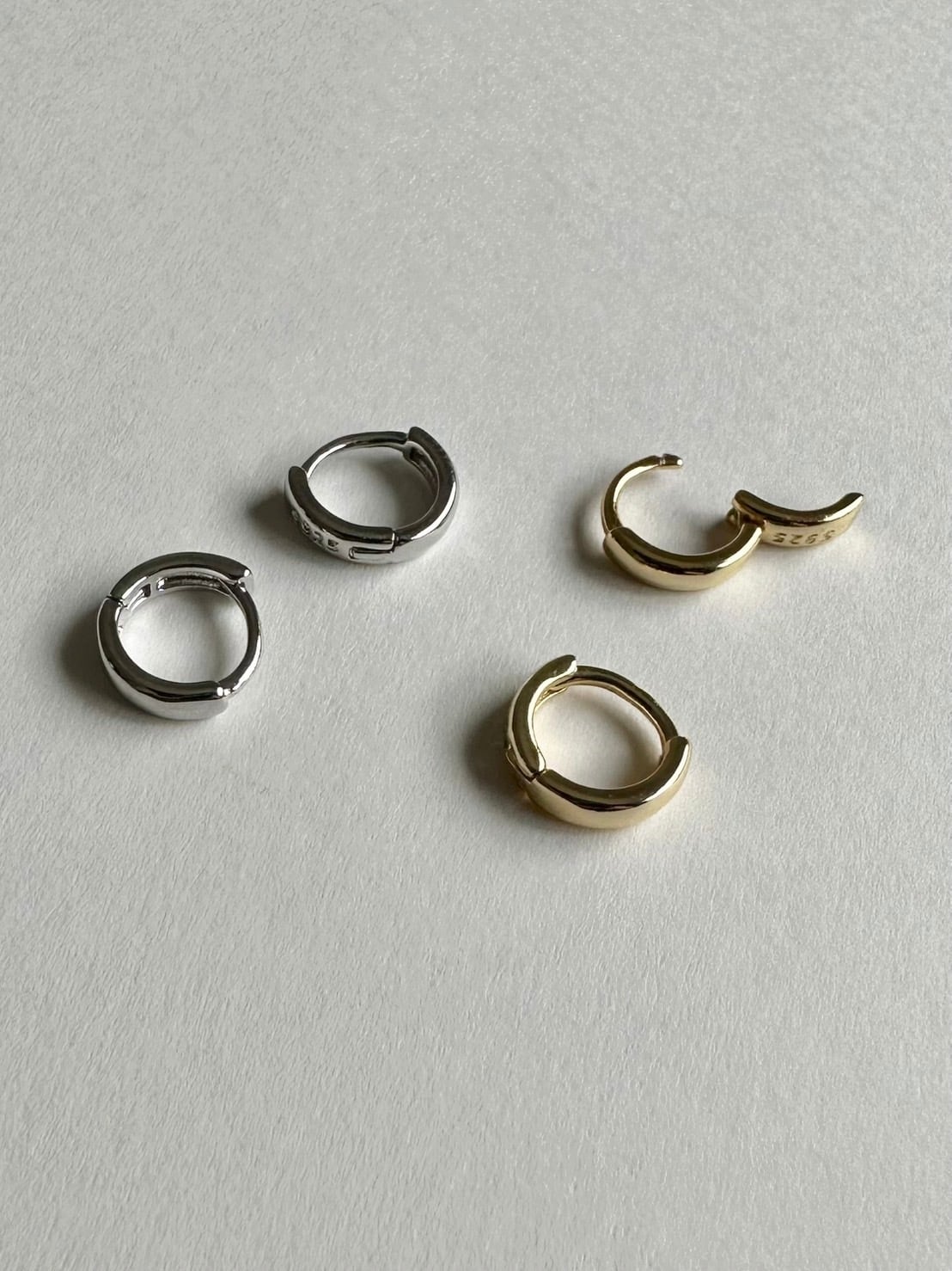 S925 5mmフープピアス | none