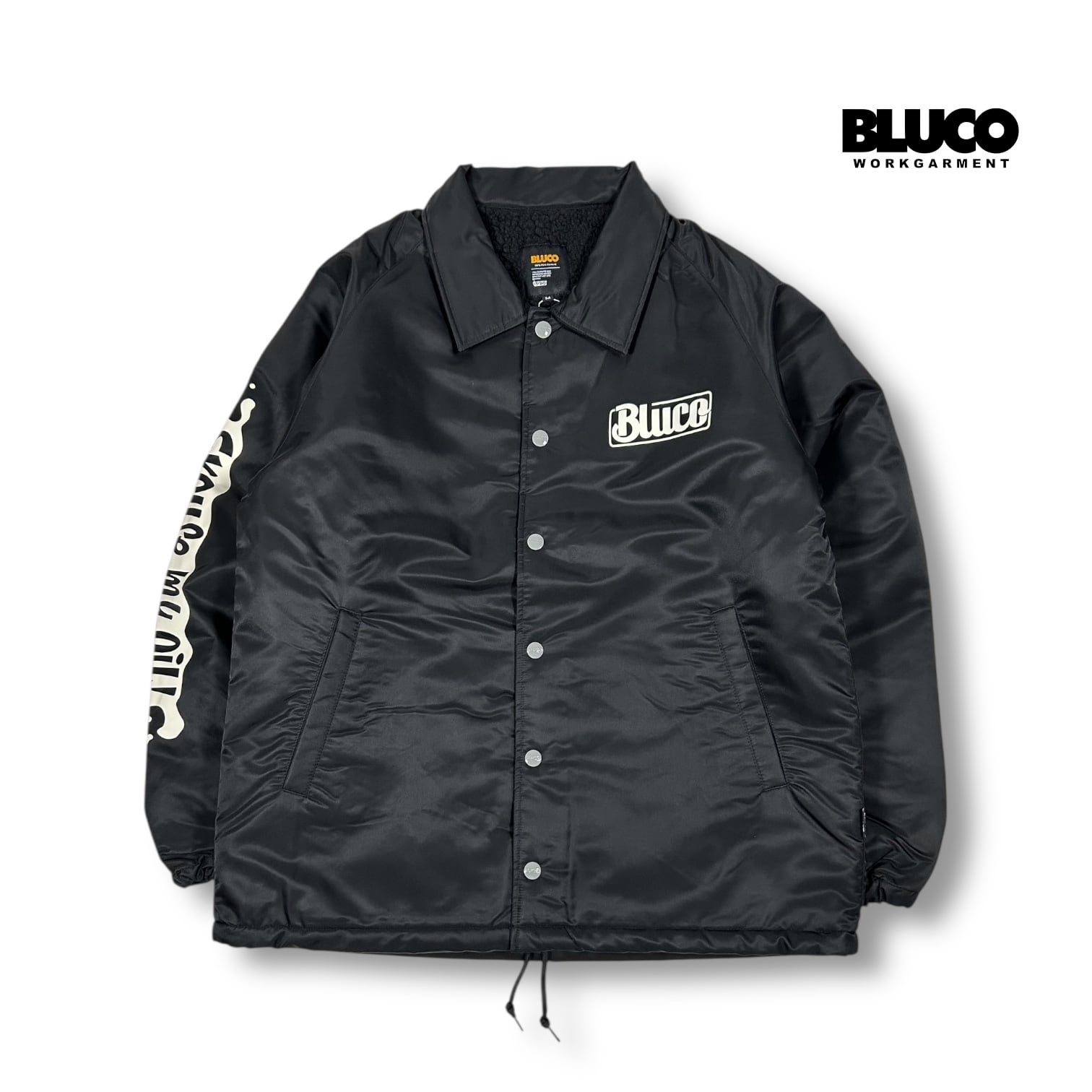 コーチジャケット ボア コラボ メンズアウター プリント BLUCO【ブルコ