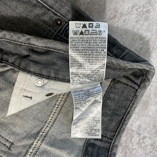 【W30 L30】 usa levi's 先染ブラック リーバイス 569 詳細写真7