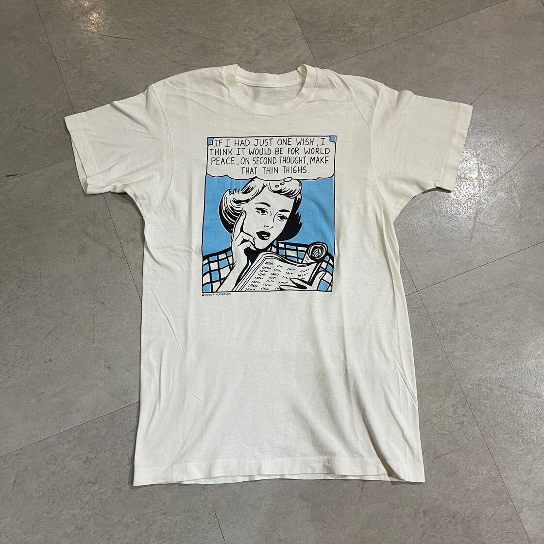 80年代 size:M程度【 Flying Fish 】ロイ・リキテンスタイン プリントT 