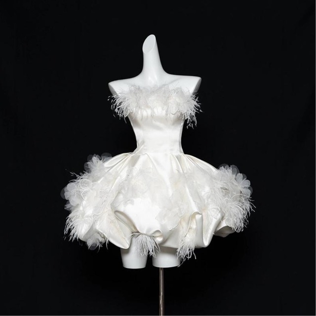 SEASONZ ふわふわ アイドル系 ワンピース ドレス ウエディング パーティ衣装 イベント衣装 撮影会