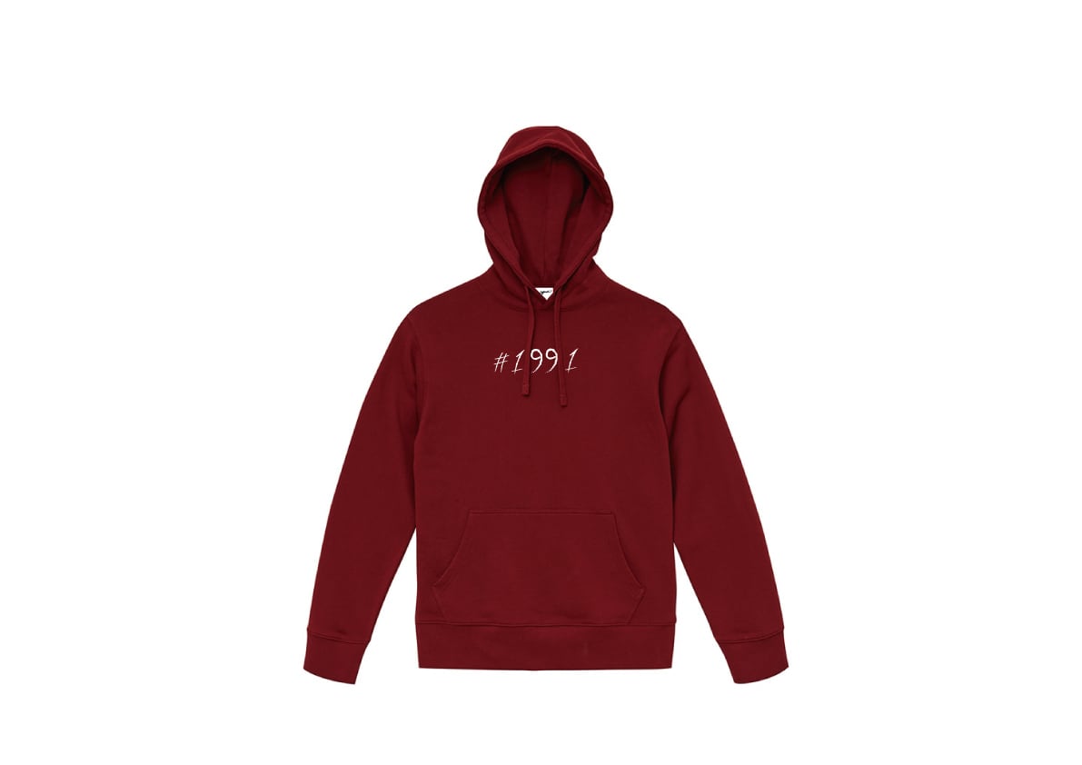 1991 hoodie（BURGUNDY）