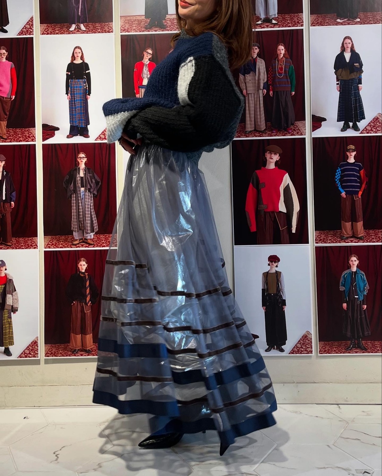 アウラアイラ　aulaaila　AULA AILA　BORDER TULLE SKIRT