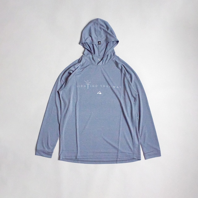 milestone（マイルストーン）Doo-Bop Hoody  -Aqua Blue　メンズレディースロングスリーブTシャツ フーディー
