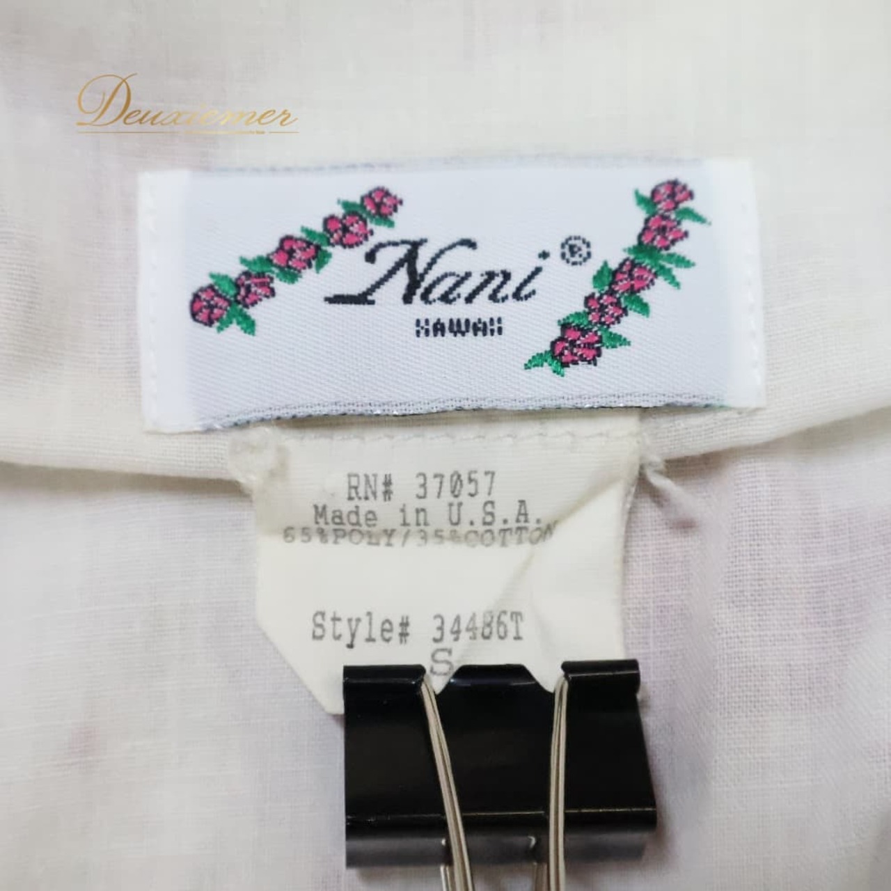 フラダンス 衣装 Nani HAWAII ワンピース ドレス レッド系 ワインレッド ツートンカラー 長袖 フリル 襟 総柄 かわいい 華やか 鮮やか 明るい 軽やか 赤 紫 赤紫 白 ハワイアン ハワイアンプリント フラ ダンス 練習 ホワイト系 パープル系