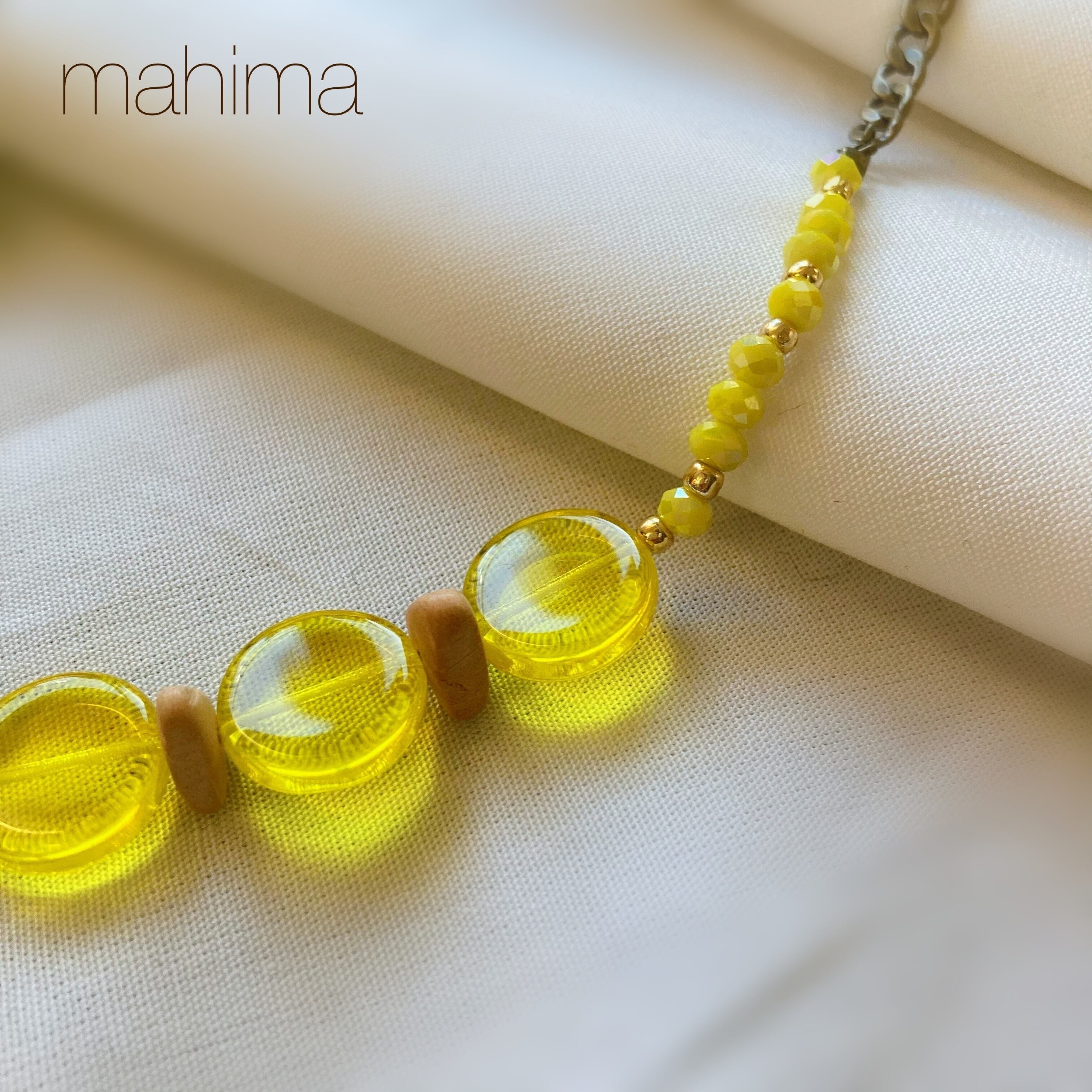 ミモザの園で ネックレス&ピアスセット | いのちを祝うアクセサリー Mahima