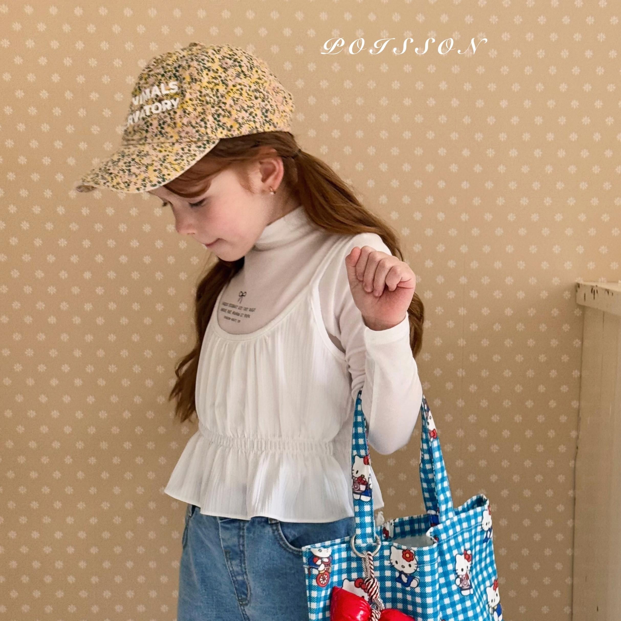 «sold out»«ジュニアサイズあり»«poisson» ハーフネックトップス 2colors