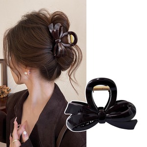 【在庫処分】Natunofu ヘアクリップ クリップ 小さめ 髪留め ヘアアクセサリー リボン ヘアクリップ しっかりとまる バンスクリップ 小きめ 毛量多い 可愛い おしゃれ バレッタ hair clip 髪クリップ 軽い 強力 大人 優雅 エレガント