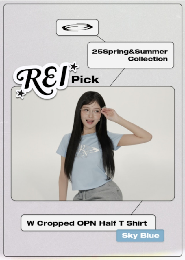 【Opening Project】IVEレイ着用 W Cropped ハーフTシャツ 条件付き数量限定トレカ付き!☆IVE レイ 着用!!【OPENING
