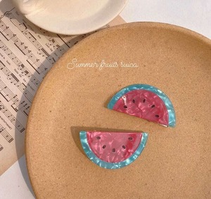 スイカ ヘア アクセサリー