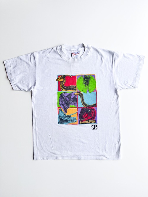 【160cm】VINTAGE 90's ジュラシックパーク プリントTシャツ【10481】※