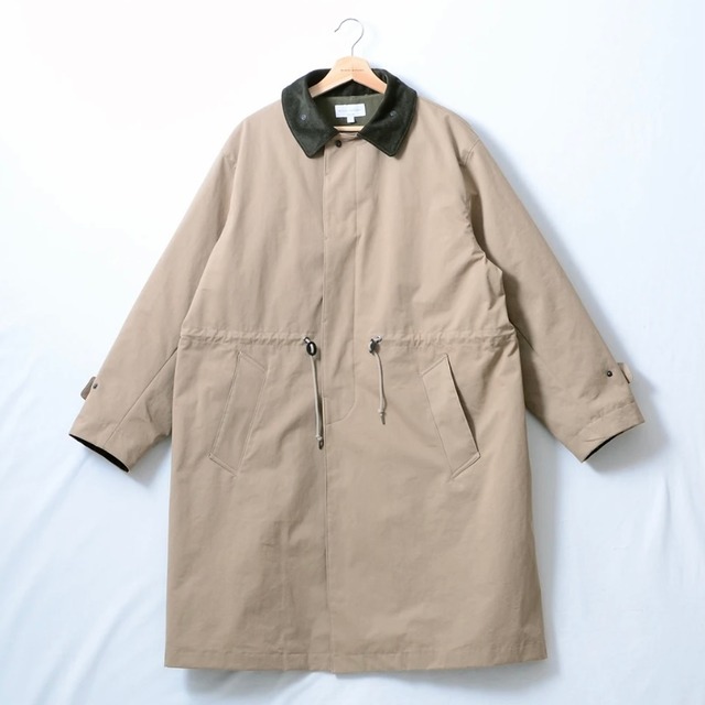 【MANUAL ALPHABET】 NC BAL COLAR COAT (3色展開) マニュアルアルファベット コットンナイロンバルカラーコート