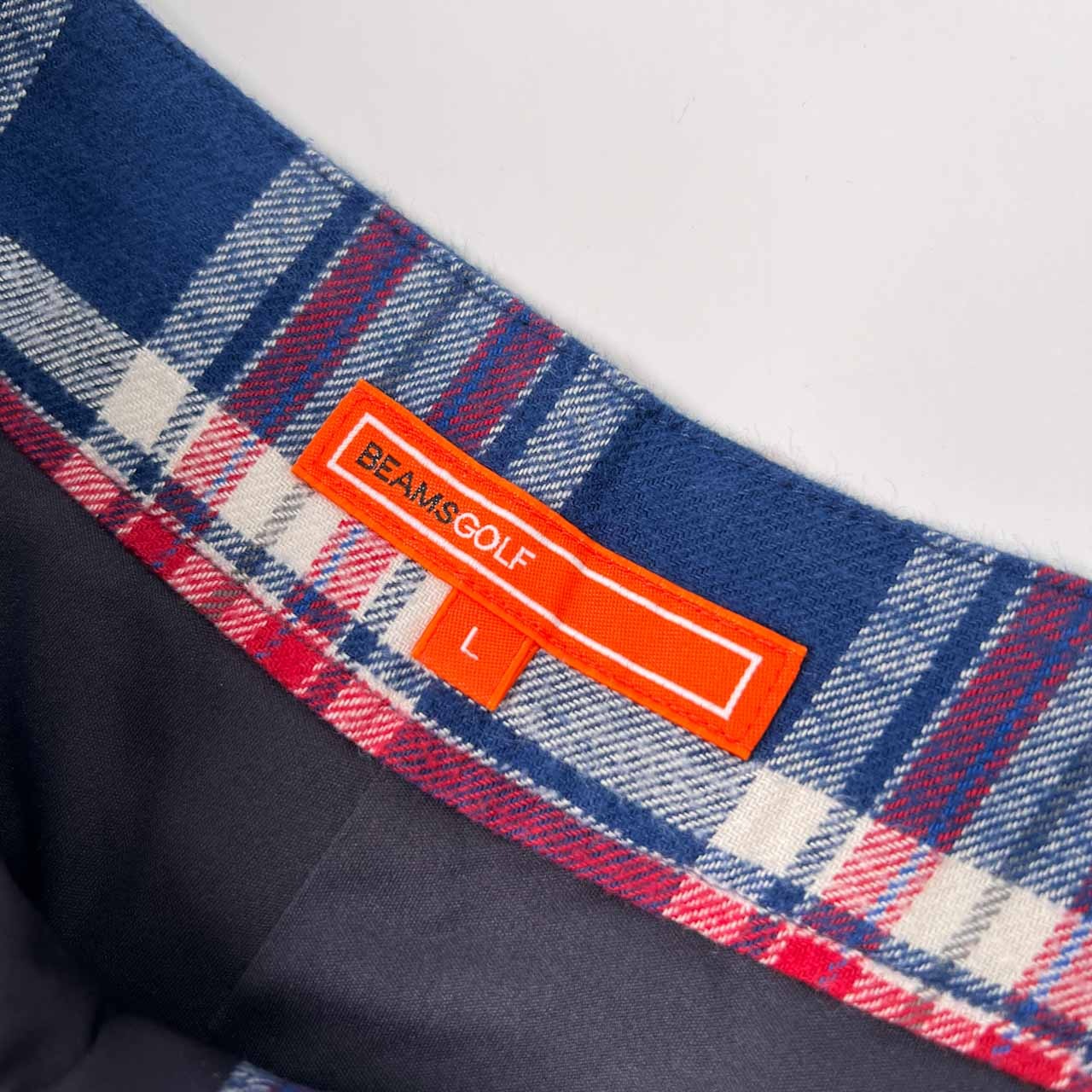 BEAMS GOLF ビームス ゴルフ チェック柄 キュロット ショートパンツ サイズ L /フランネルコットン