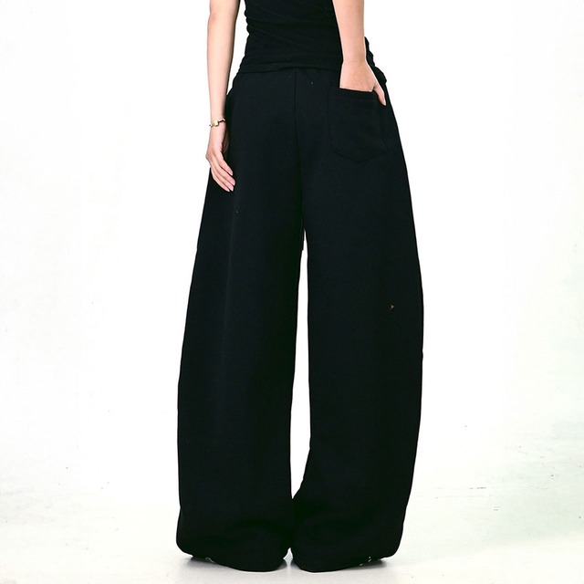 カーブラインパネルストリートスウェットパンツ 2col R01265