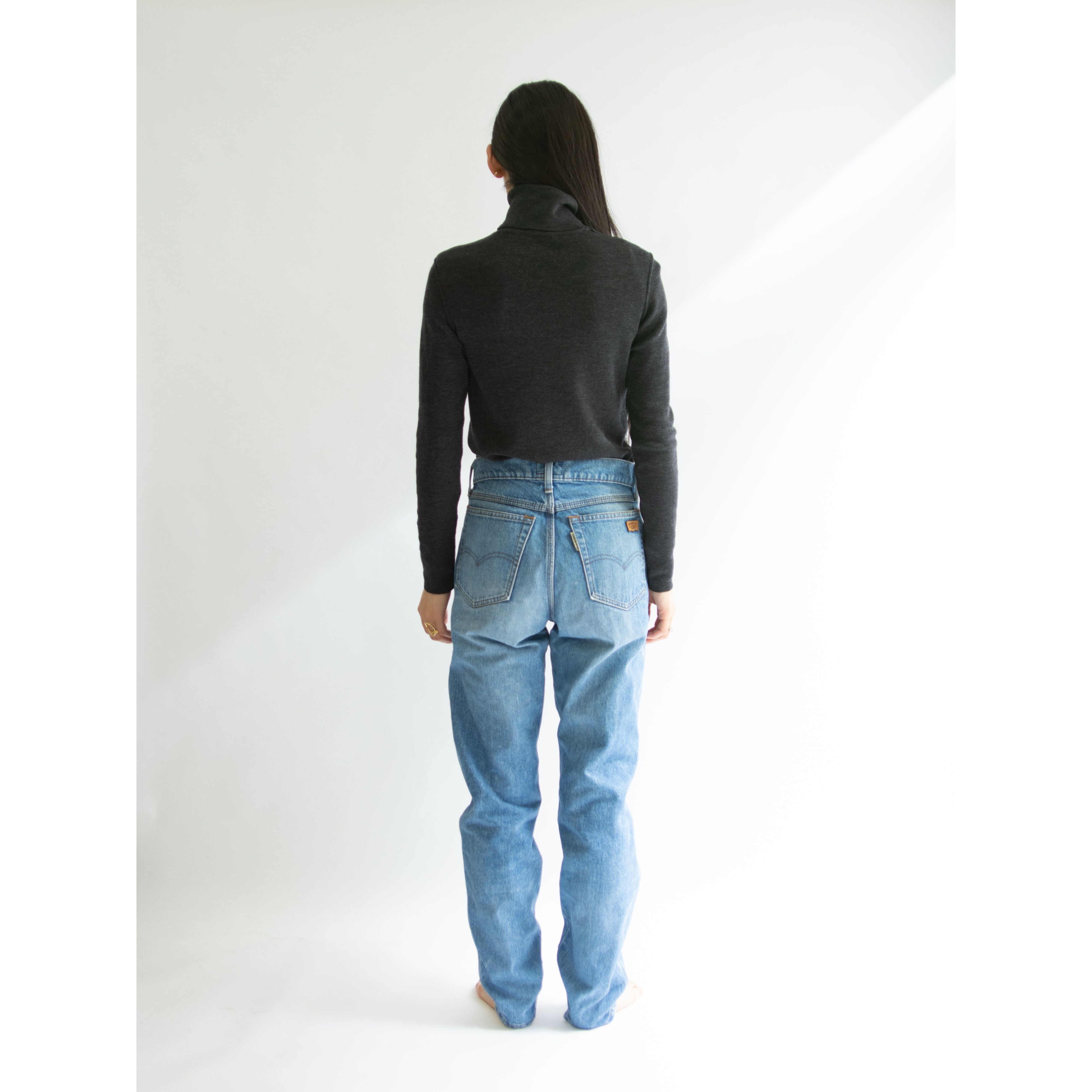 【YVES SAINT LAURENT rive gauche】Made in France High Neck Knit Sweater（イヴサンローラン リブ ゴーシュ フランス製 ハイネックニット セーター）