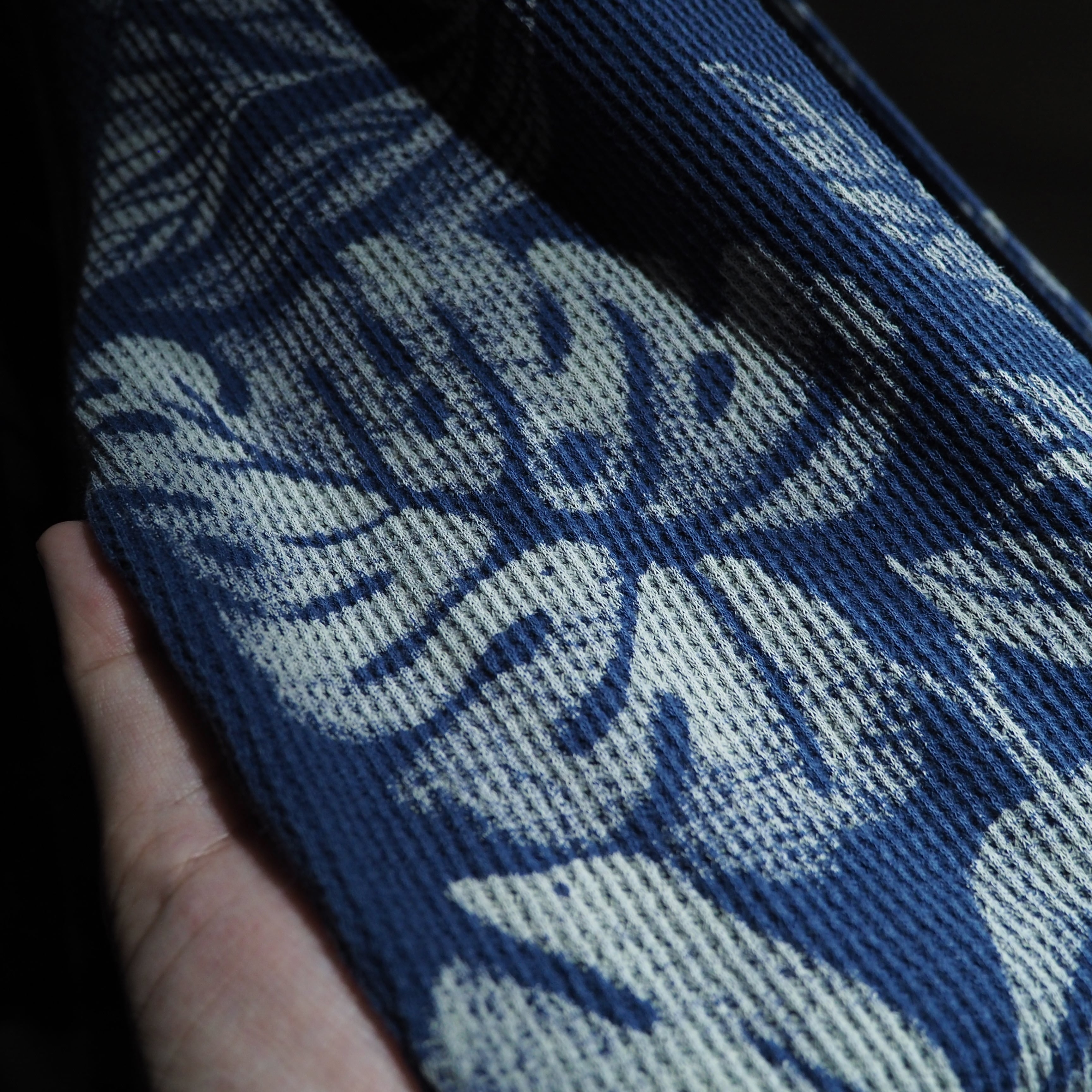 1990s ” Polo Ralph Lauren ” Beautiful leaf printed vintage loose long sleeve Tee