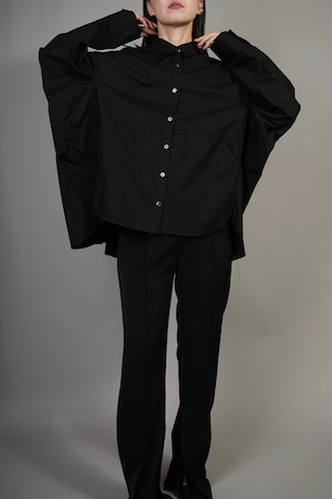 SWITCHING SHIRT  (BLACK) 2208-83-21