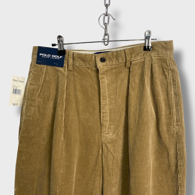 タグ付き未使用 POLO GOLF ラルフローレン☆コーデュロイスラックス コーデュロイパンツ 茶系 W32L32