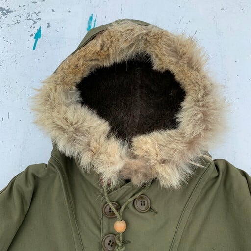 40's U.S.ARMY 山岳部隊 アルパカパイルライナーパーカー ベージュ系