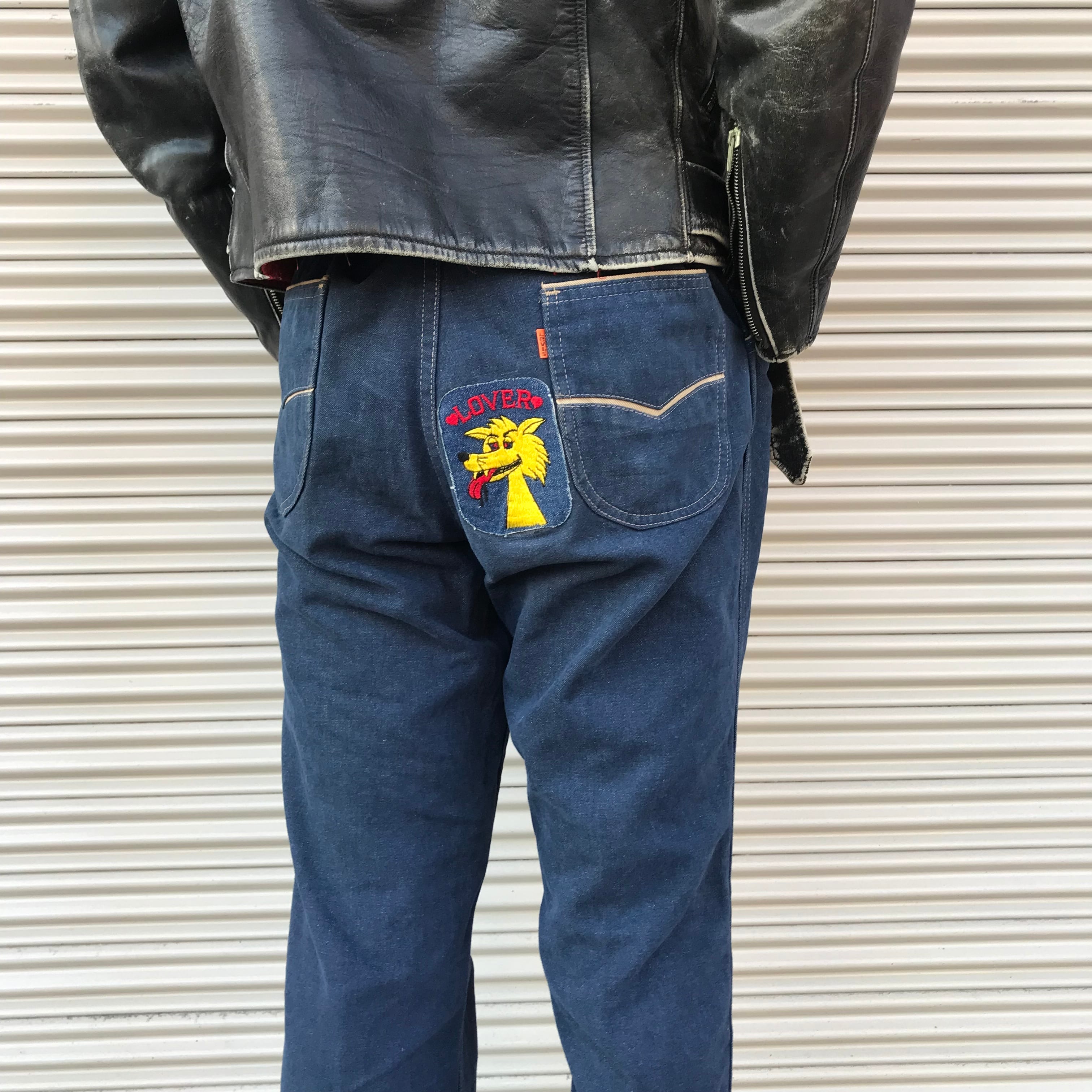 希少 ヴィンテージ Levi ハイライズ ブーツ USA 可笑し 製 デニム