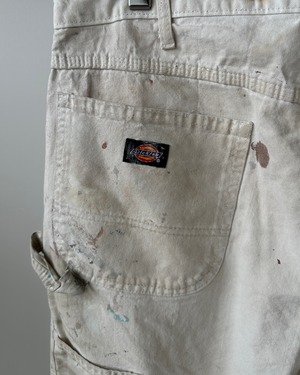-Dickies- Vintage 00s white paintr pants