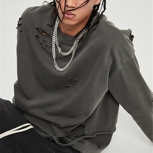Oversize Damage Sweatshirt / オーバーサイズ ダメージ スウェット シャツ