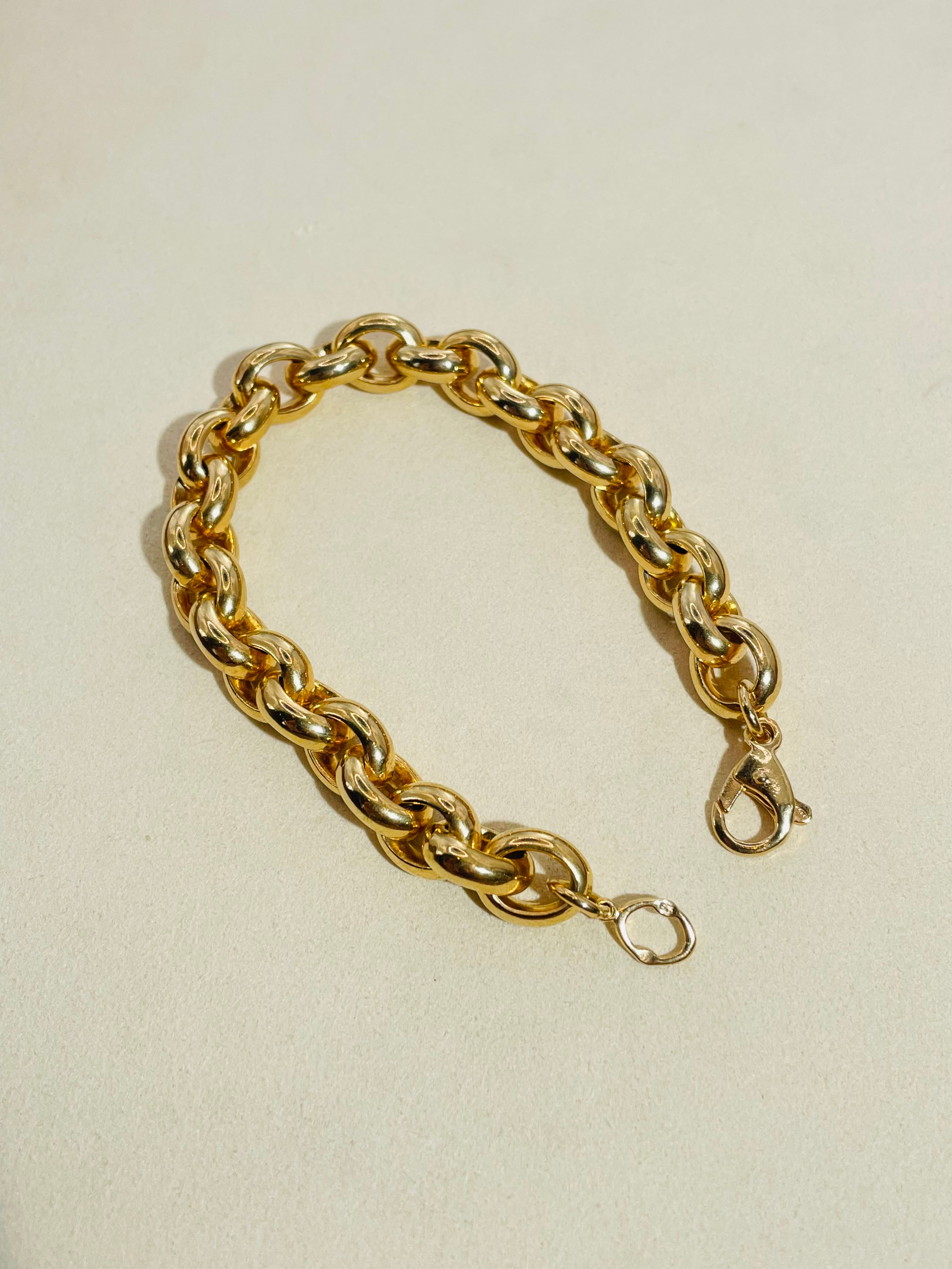 Gold Chain Bracelet -Italy-