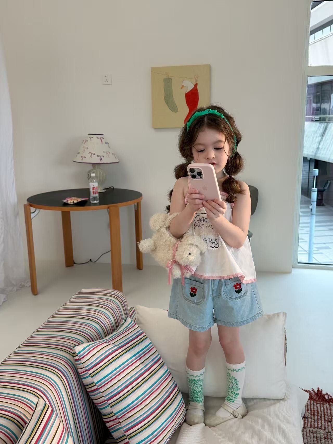 [aiai] Little Needlepoint Baby Top / [아이아이] 리틀자수베이비탑