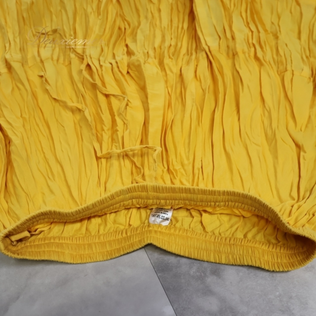 ベリーダンス 衣装 ジプシースカート MYST イエロー系 32ヤード 黄 無地 ティアード ボリューム 鮮やか 明るい シンプル レッスン 練習 大きく広がる裾 ダンス衣装 ステージ衣装 ロング イベント 舞台