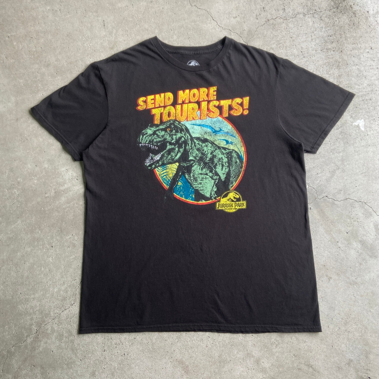 JURASSIC PARK ジュラシックパーク 恐竜 ムービー ロゴ プリントT 