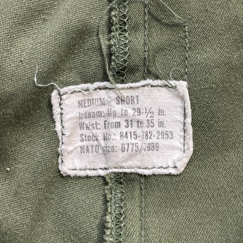 70s アメリカ軍 実物 M51 フィールドパンツ MS 詳細写真3