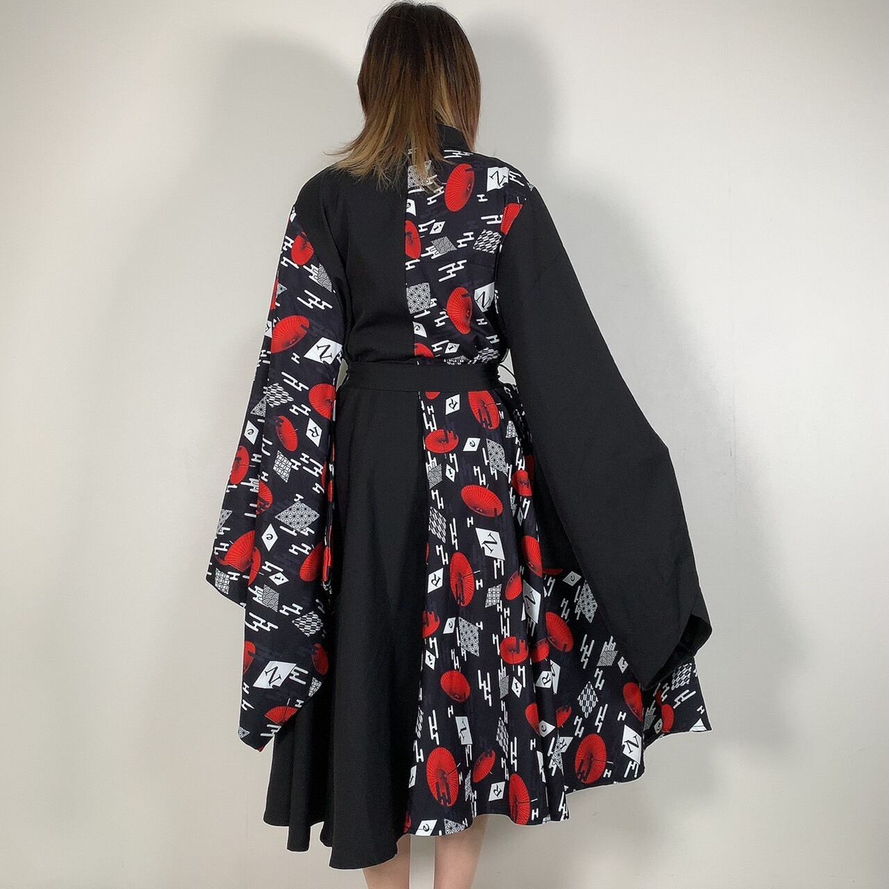 着物風ワンピース ベルト紐付き Nier