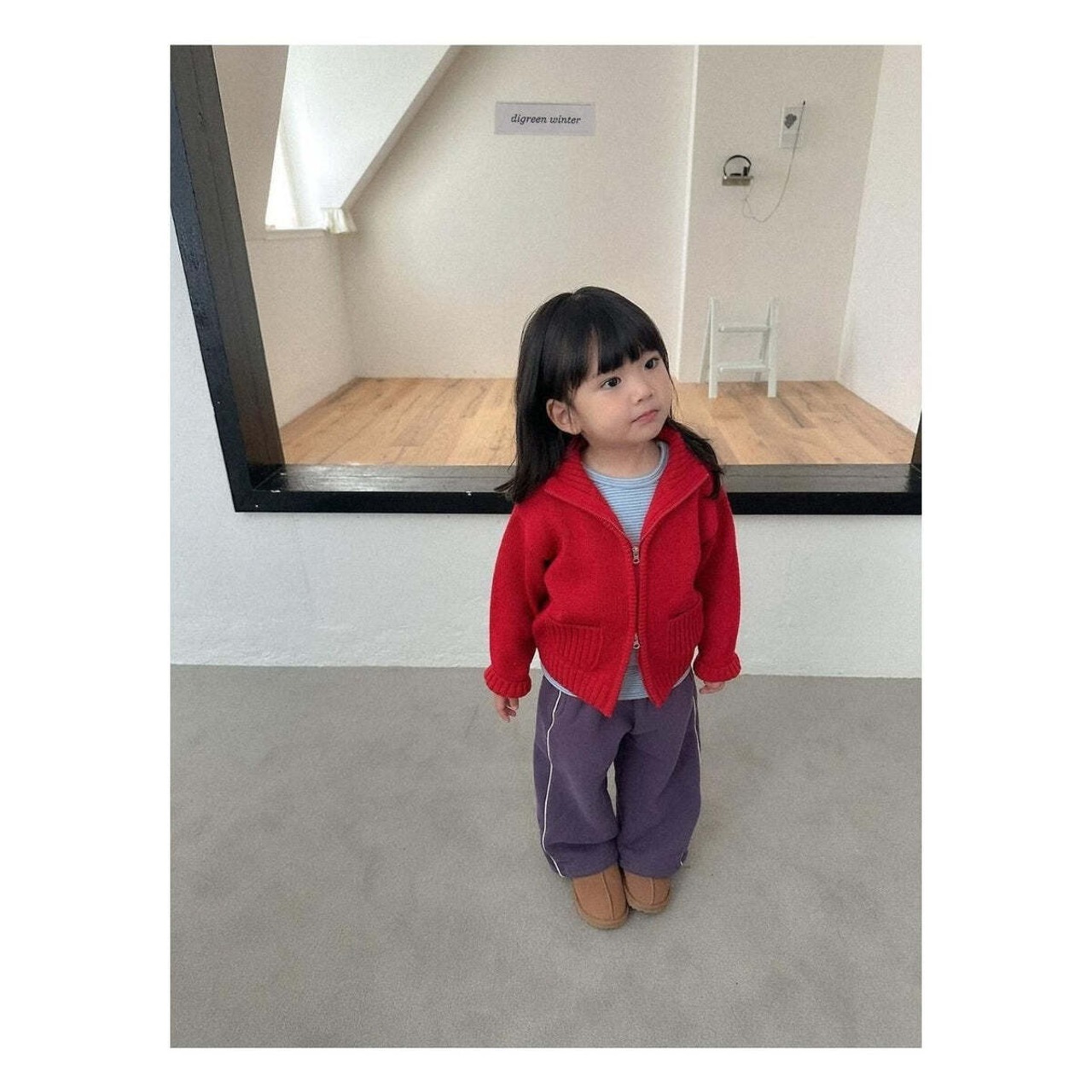 【取寄】digreen ロエルジップアップ｜冬服｜韓国子供服