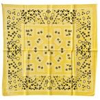 【yellow】70s クッキー RN13960 ヴィンテージバンダナ