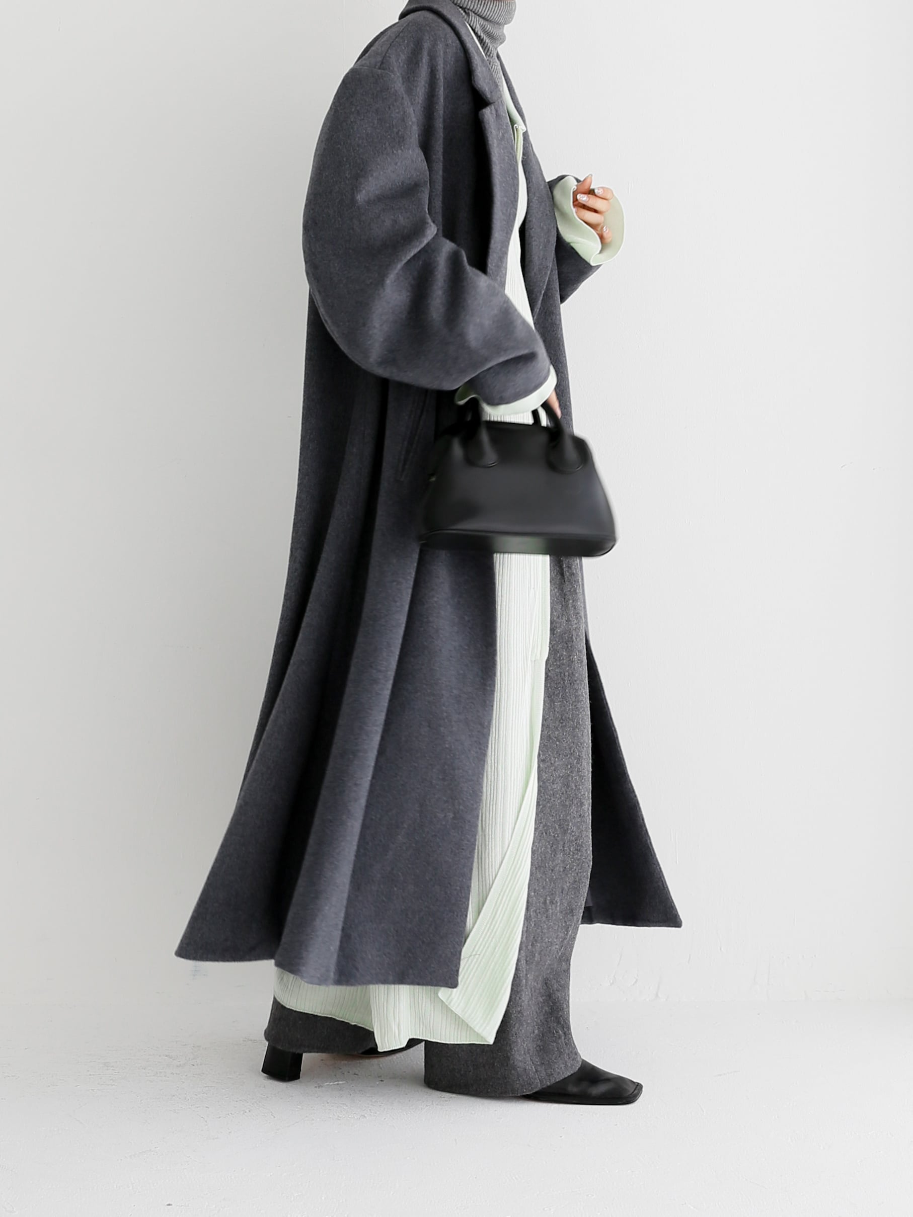 flare maxi wool coat | Katrin TOKYO