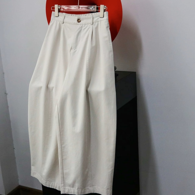 【フロントシームワイドシルエットフルレングスパンツ 】P00851